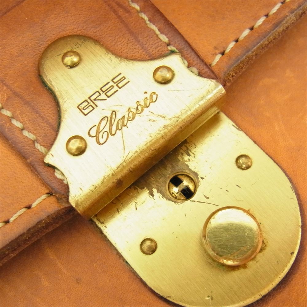 BREE ブリー ヌメ革 オール レザー ビジネス バック ハンド バック ショルダー バック 2WAY  ブラウン系【中古】