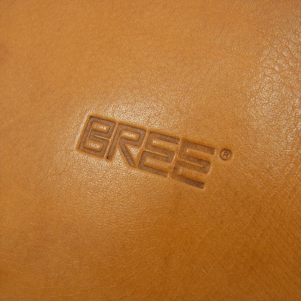 BREE ブリー ヌメ革 オール レザー リュック ポーチ付 ブラウン系【中古】