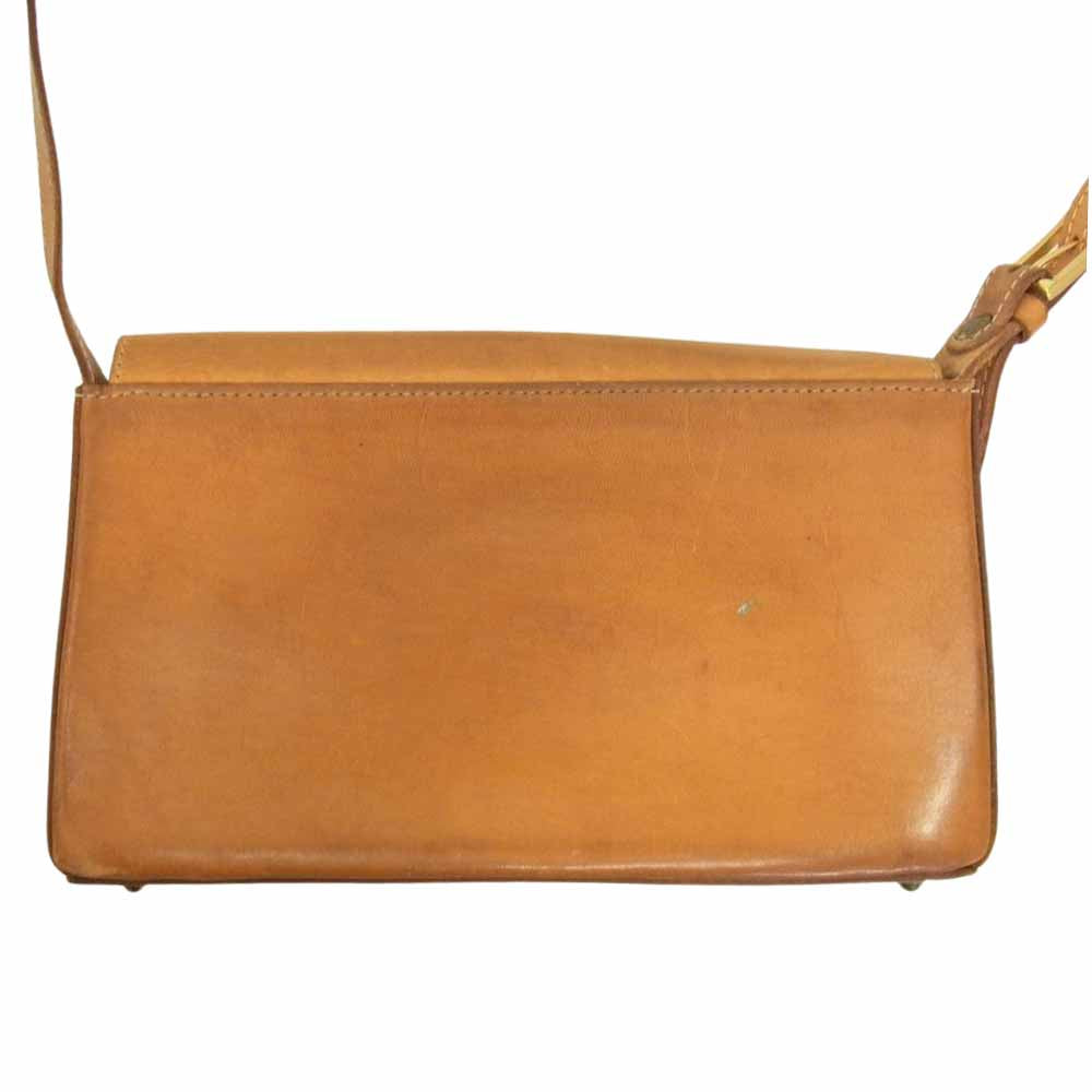 BREE ブリー ヌメ革 オール レザー ショルダーバック　ショルダー ポーチ ブラウン系【中古】