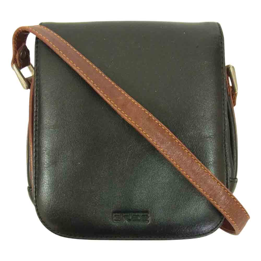 BREE ブリー  レザー ショルダー ポーチ ブラック系【中古】