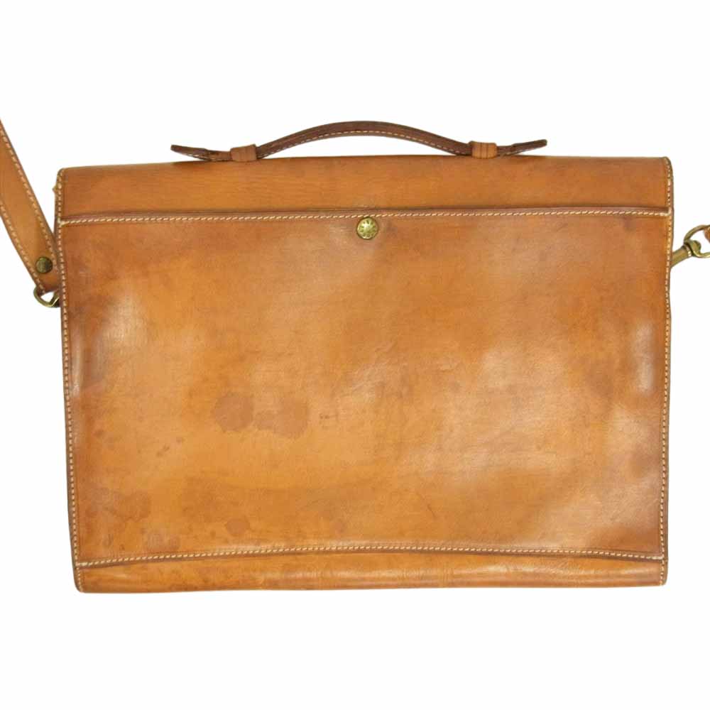 BREE ブリー ヌメ革 オール レザー ビジネス バック ハンド バック ショルダー バック 2WAY  ブラウン系【中古】
