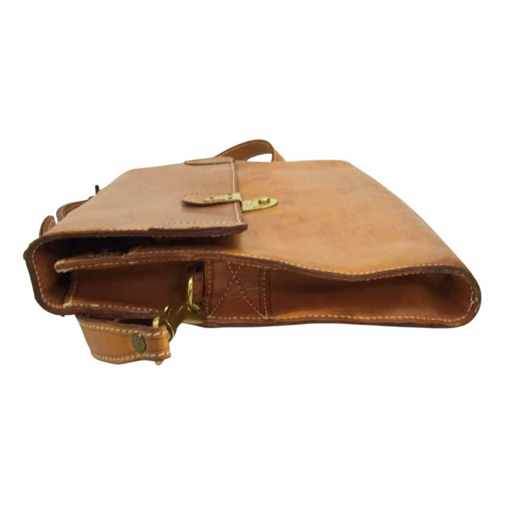 BREE ブリー ヌメ革 オール レザー ビジネス バック ハンド バック ショルダー バック 2WAY  ブラウン系【中古】