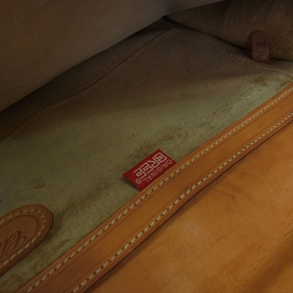 BREE ブリー ヌメ革 オール レザー ビジネス バック ハンド バック ショルダー バック 2WAY  ブラウン系【中古】