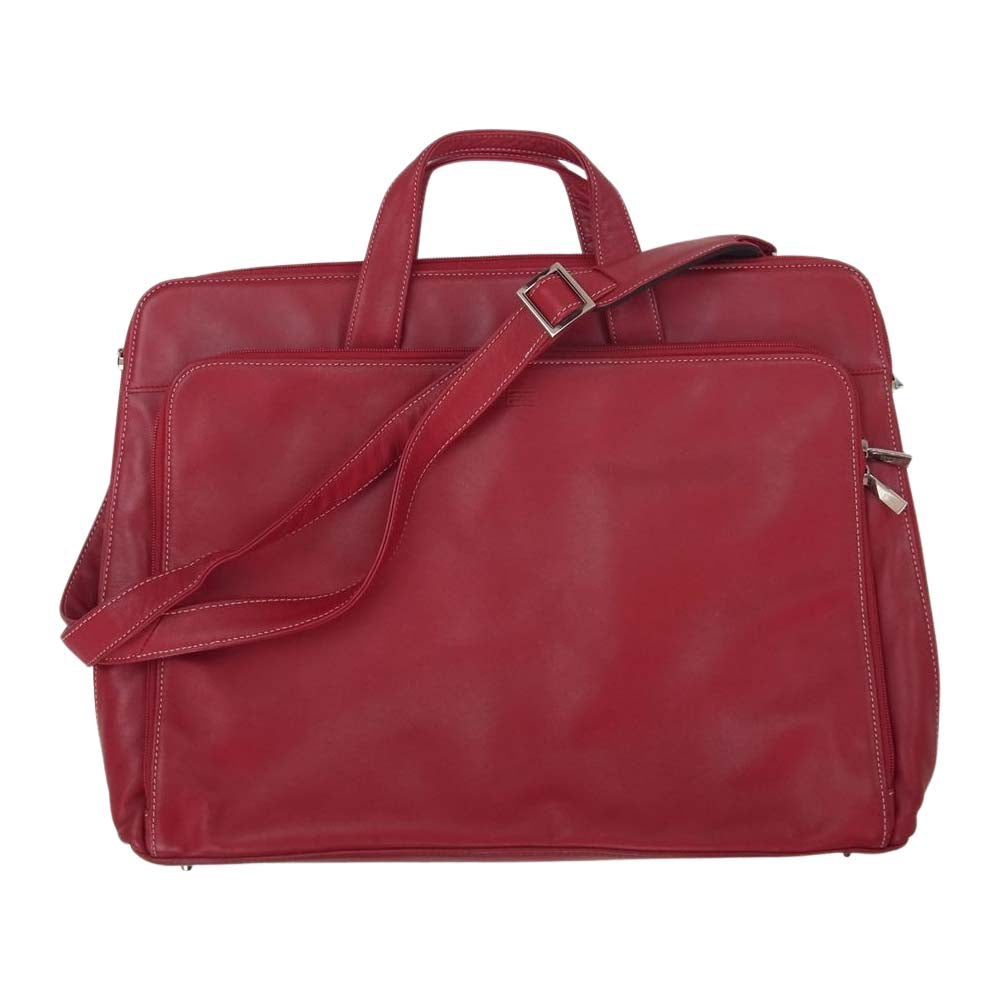 BREE ブリー レザー ショルダー ハンドバック 2WAY レッド レッド系【中古】