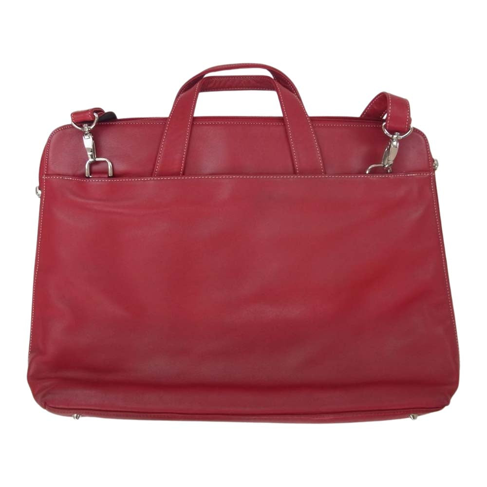 BREE ブリー レザー ショルダー ハンドバック 2WAY レッド レッド系【中古】