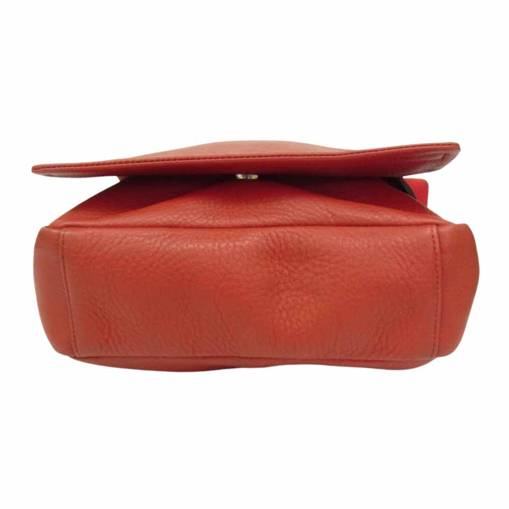 BREE ブリー  スクエア レザー ショルダー バック レッド レッド系【中古】