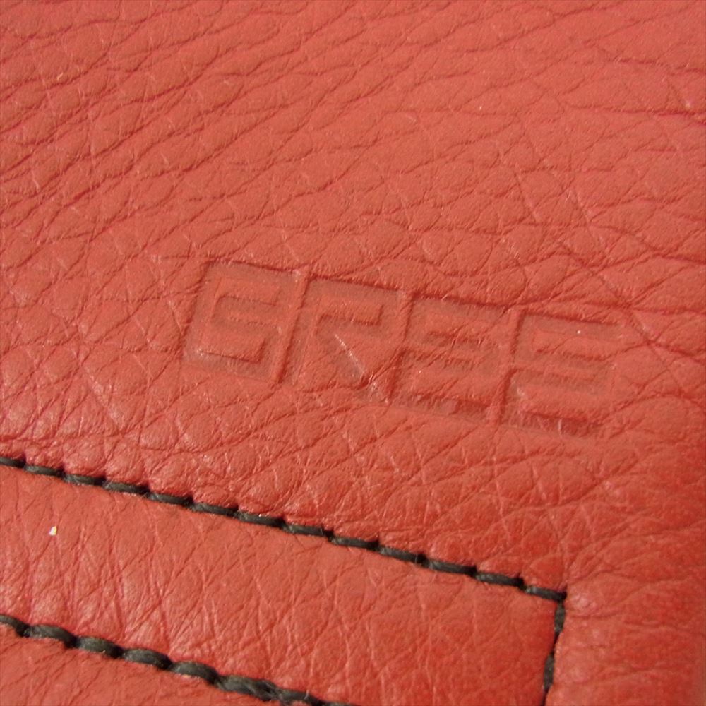 BREE ブリー  スクエア レザー ショルダー バック レッド レッド系【中古】
