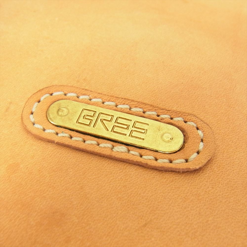 BREE ブリー ヌメ革 オール レザー ビジネス バック ハンド バック ショルダー バック 2WAY  ブラウン系【中古】