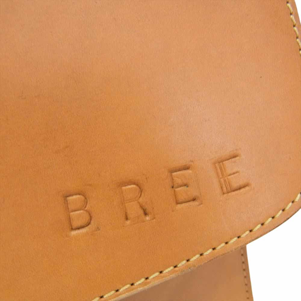 BREE ブリー ヌメ革 オール レザー バック ショルダー バック 2WAY ブラウン系【中古】
