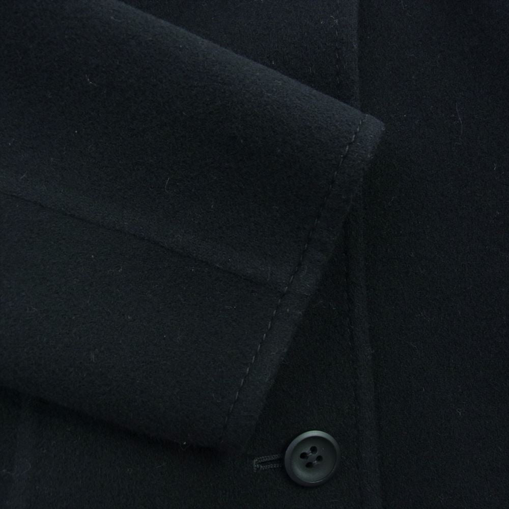 Herno ヘルノ イタリア製 ウール ノーカラー ジャケット スカート セットアップ ブラック系 42【中古】