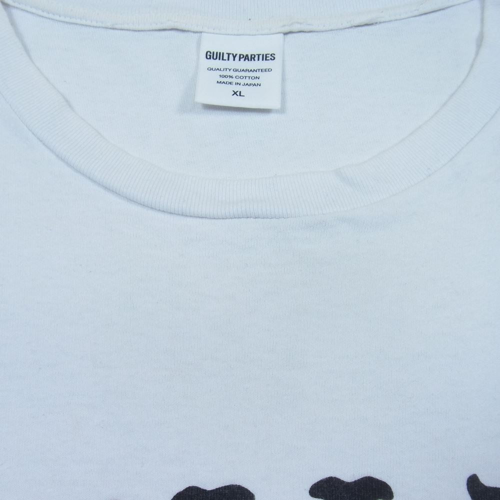 WACKO MARIA ワコマリア GUILTYPARTIES ロゴ Tシャツ ホワイト系 XL【中古】