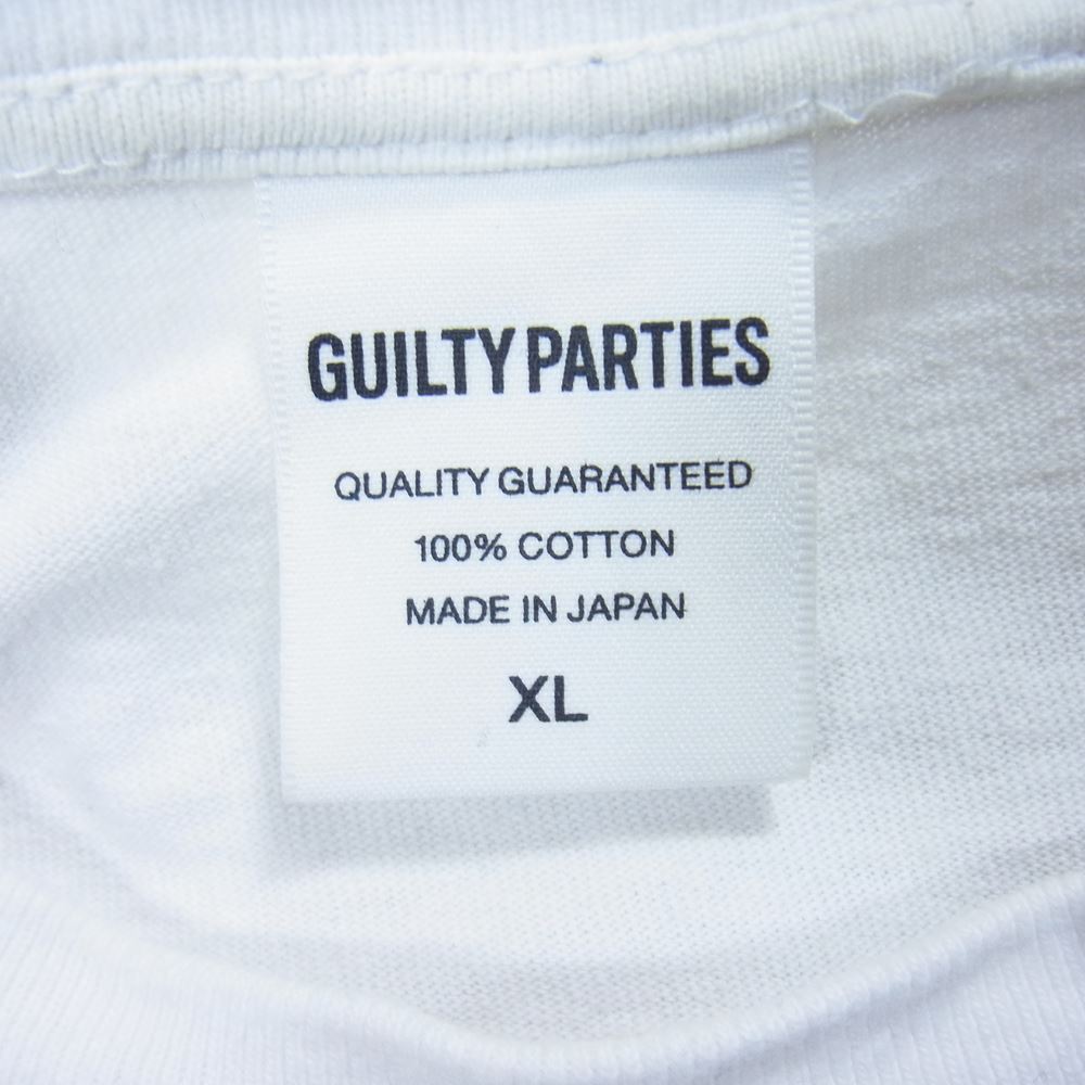 WACKO MARIA ワコマリア GUILTYPARTIES ロゴ Tシャツ ホワイト系 XL【中古】