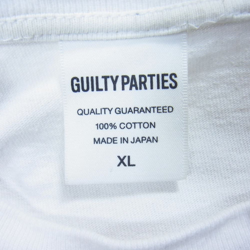 WACKO MARIA ワコマリア GUILTYPARTIES ロゴ Tシャツ ホワイト系 XL【中古】