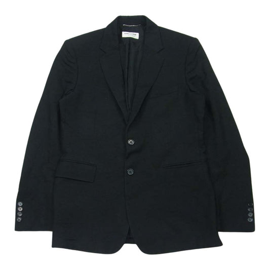 SAINT LAURENT サンローラン 510213 Y404W ノッチドラペル 2B テーラード ジャケット イタリア製 ブラック系 48【中古】