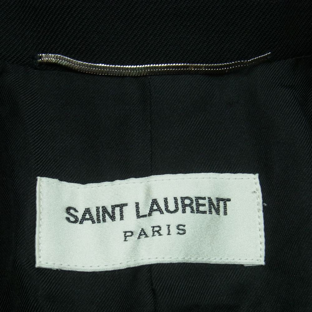 SAINT LAURENT サンローラン 510213 Y404W ノッチドラペル 2B テーラード ジャケット イタリア製 ブラック系 48【中古】