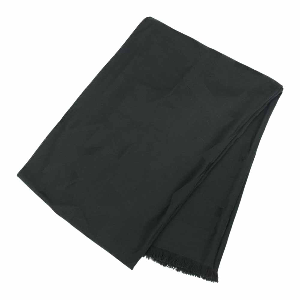 SAINT LAURENT サンローラン 654577 3Y210 ウール ジャガード ストール マフラー カーキ系【美品】【中古】