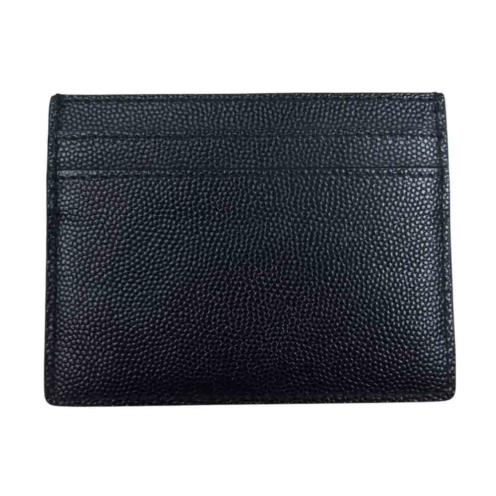 SAINT LAURENT サンローラン レザー カードケース ブラック系【極上美品】【中古】