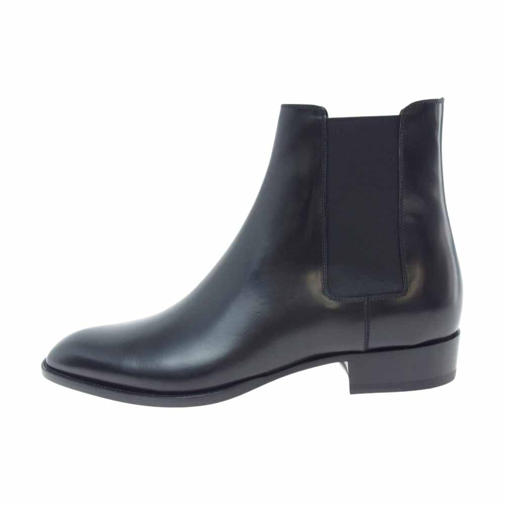 SAINT LAURENT サンローラン 592438 チェルシー サイドゴア ブーツ ブラック系 43【極上美品】【中古】