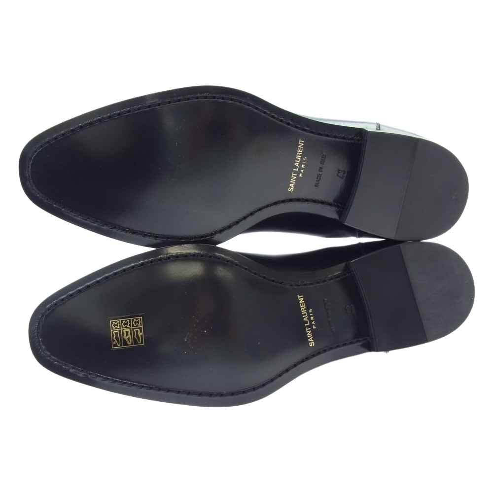 SAINT LAURENT サンローラン 592438 チェルシー サイドゴア ブーツ ブラック系 43【極上美品】【中古】