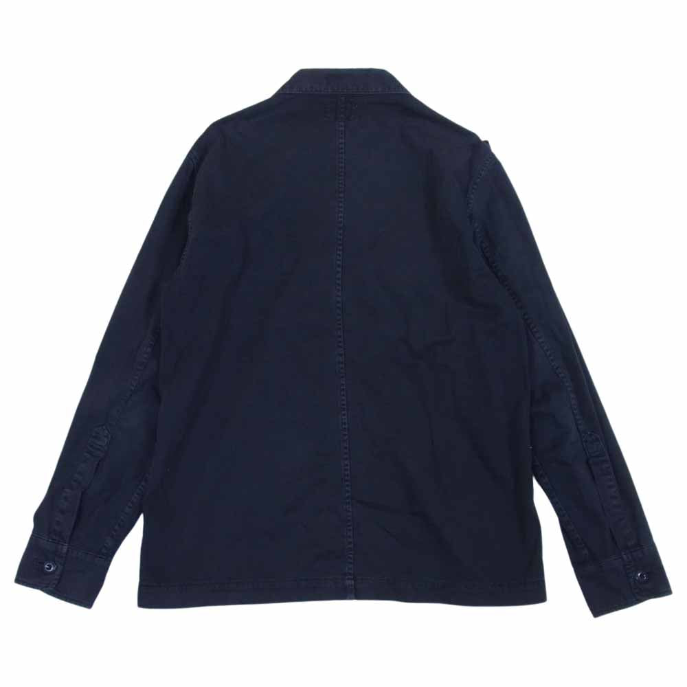 WTAPS ダブルタップス 13AW 132GWDT-SHM03 BUDS L/S  SHIRT COTTON TWILL コットン ミリタリー シャツ ブラック系 ダークネイビー系 2【中古】