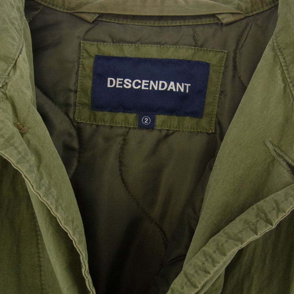 DESCENDANT ディセンダント CRICKET WEATHER JACKET フィッシュテール ジャケット  カーキ系 2【中古】