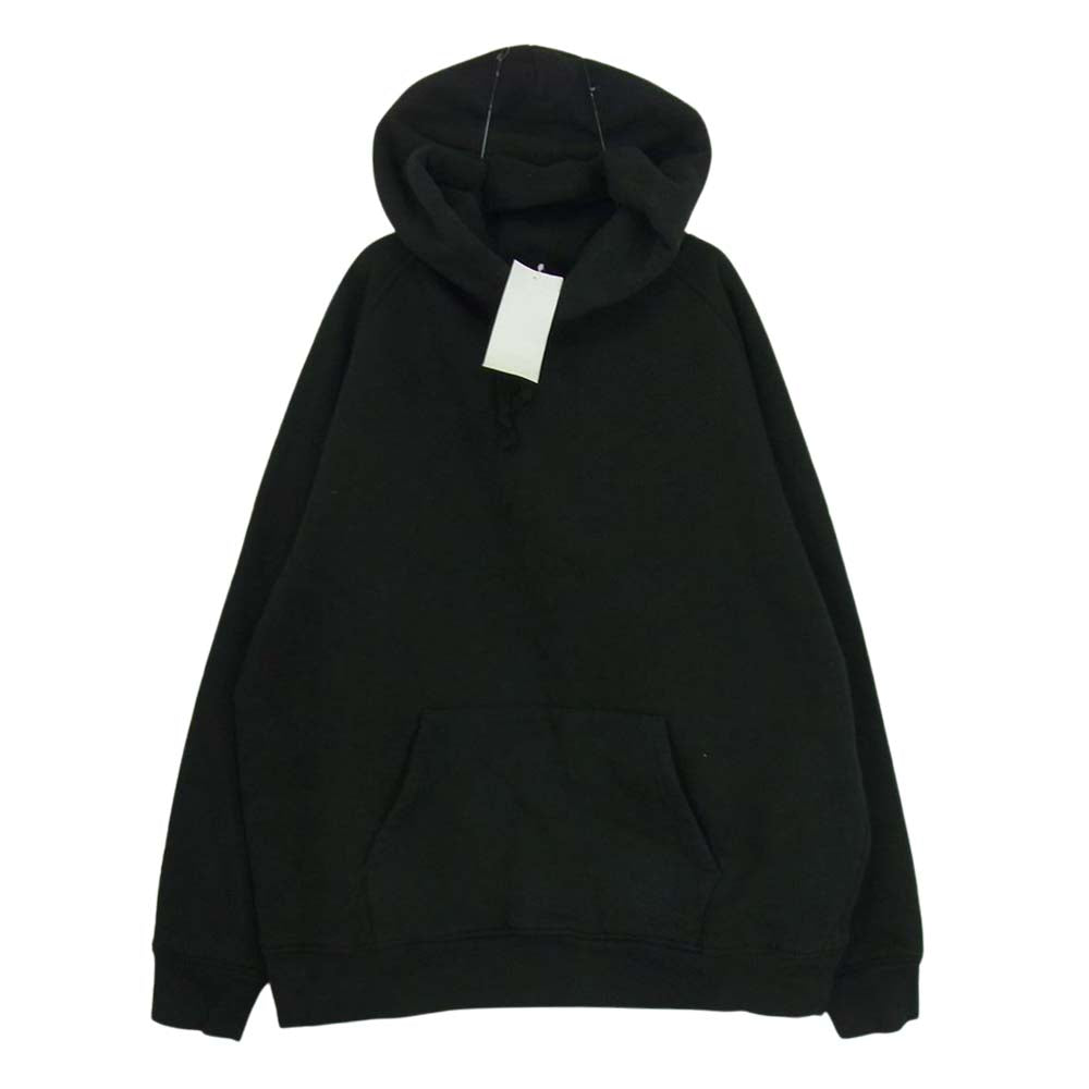 COMOLI コモリ 21SS T01-05001 コットン吊裏毛 プルオーバー パーカー フーディ ブラック系 3【中古】