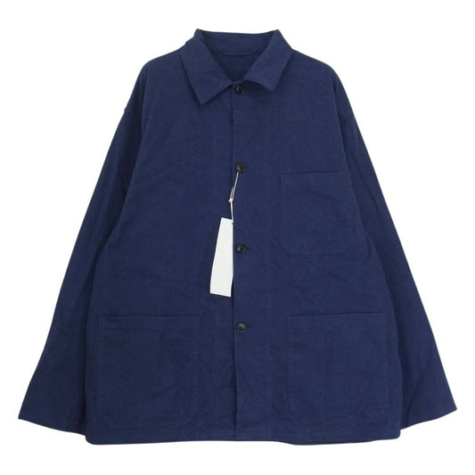 COMOLI コモリ 22AW W03-01019 コットンネル ワークジャケット ロイヤルブルー ブルー系 2【極上美品】【中古】