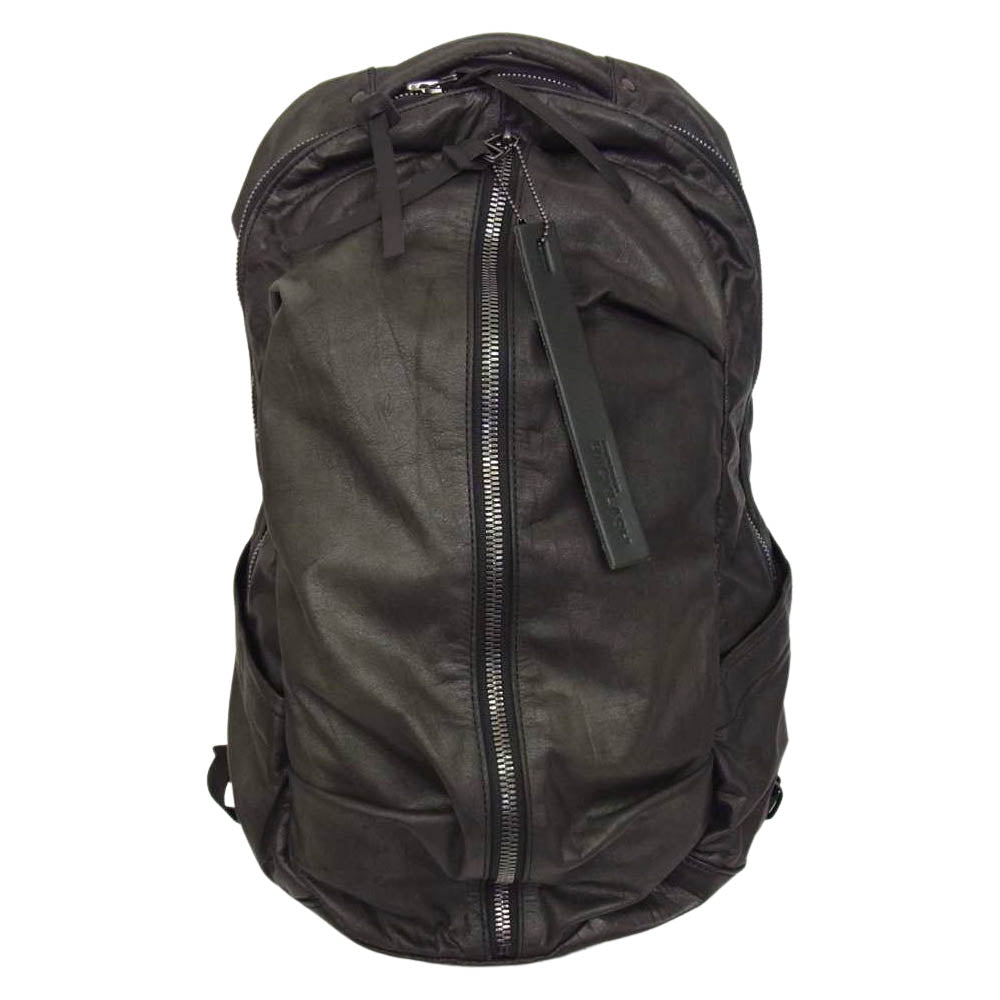 ISAMUKATAYAMA BACKLASH イサムカタヤマバックラッシュ ANONYMOUS限定 カーフレザー バックパック リュック グレー系 FREE【中古】