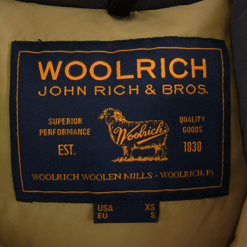 WOOLRICH ウールリッチ WOCPS2393D ARCTIC PARKA アークティック ファー フード ダウン ジャケット チャコールグレー系 XS(US)【中古】