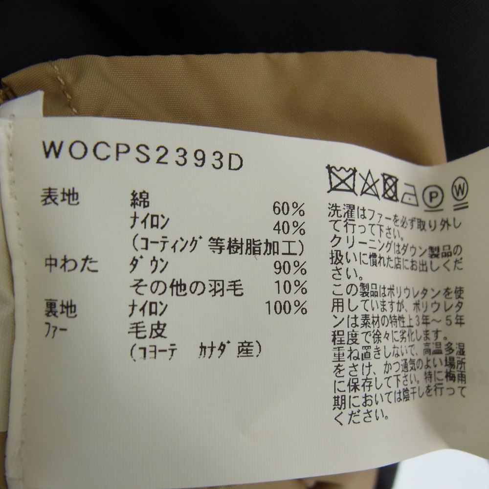 WOOLRICH ウールリッチ WOCPS2393D ARCTIC PARKA アークティック ファー フード ダウン ジャケット チャコールグレー系 XS(US)【中古】