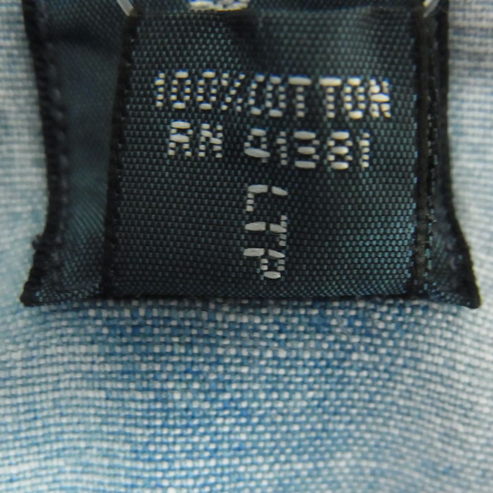 POLO RALPH LAUREN ポロ・ラルフローレン 90s シャンブレー 長袖 シャツ インディゴブルー系 M【中古】