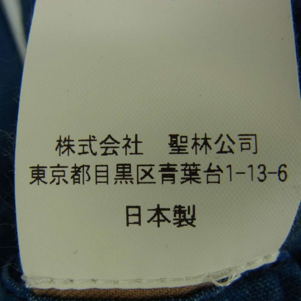 BLUE BLUE ブルーブルー 700077-271 刺子 インディゴ デニム パッチワーク カバーオール ジャケット インディゴブルー系 3【中古】