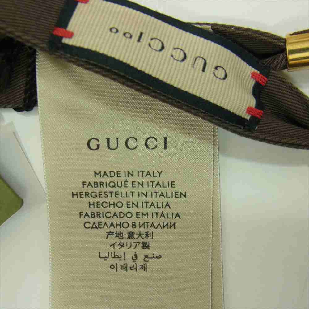 GUCCI グッチ 679993 4HAME リバーシブル バケットハット ブラウン ブラウン系 L【美品】【中古】