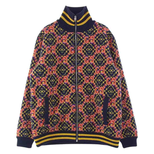 GUCCI グッチ 675998 XKB4V ダブルG ジャカード ウール ボンバー ジャケット  マルチカラー系 M【美品】【中古】