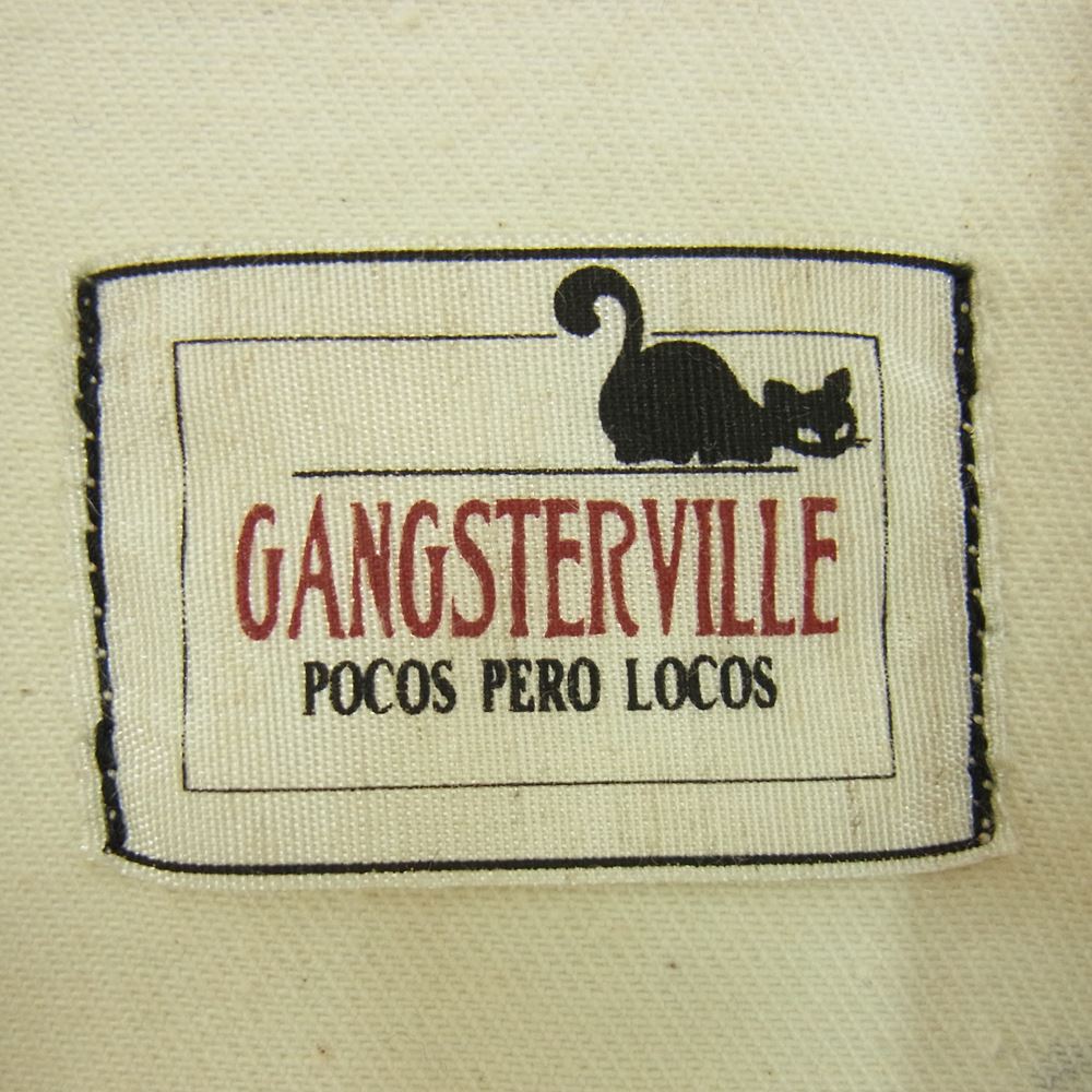 GANGSTERVILLE ギャングスタービル GSV-14-AW-19 Olde JKT HAND PAINT ハンドペイント 加工 キャンバス ジャケット オフホワイト系 S【中古】