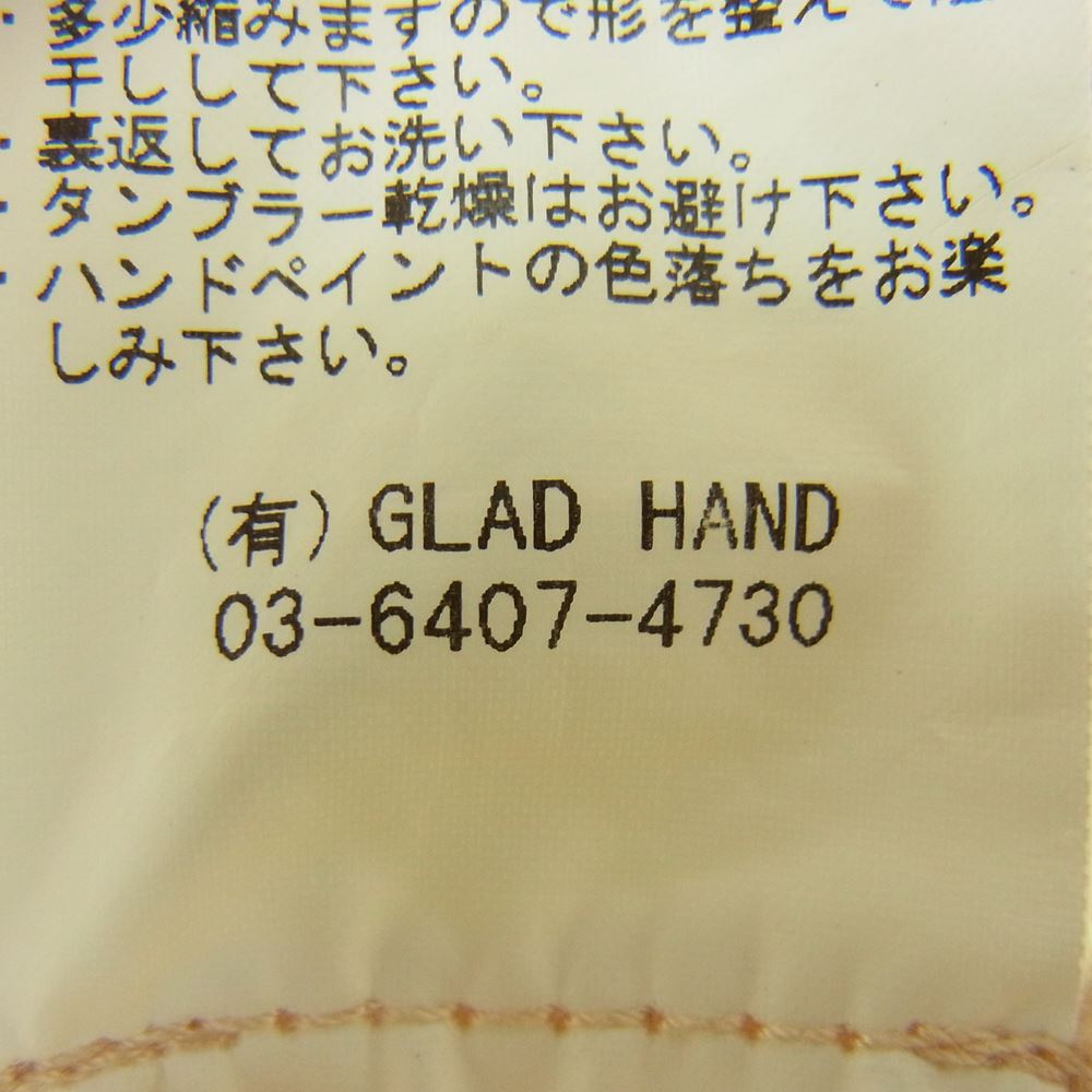 GANGSTERVILLE ギャングスタービル GSV-14-AW-19 Olde JKT HAND PAINT ハンドペイント 加工 キャンバス ジャケット オフホワイト系 S【中古】