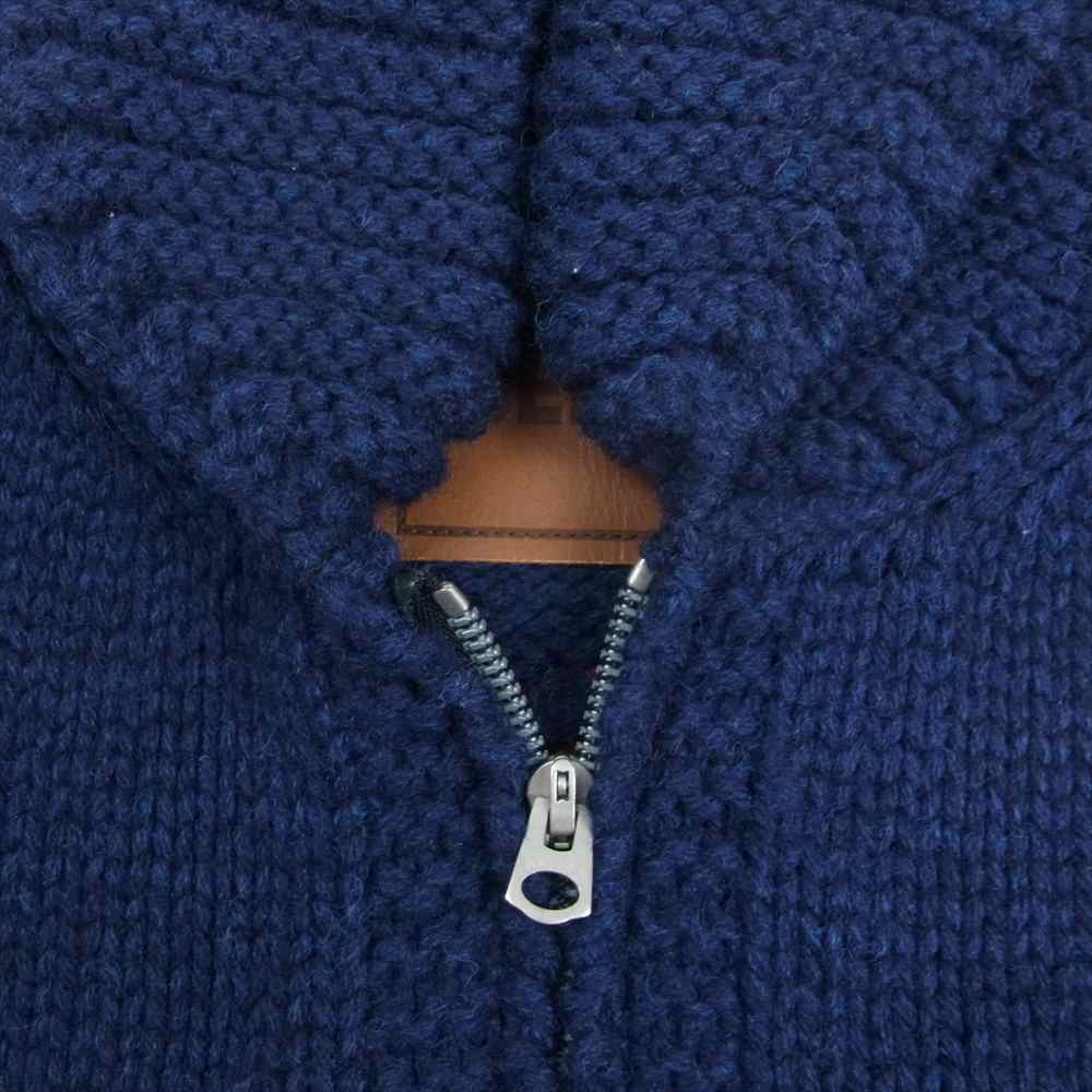 WEIRDO ウィアード 15AW WRD-15-AW-05 THE PIRATE パイレーツ ウール カウチン ニット カーディガン ネイビー系 S【中古】