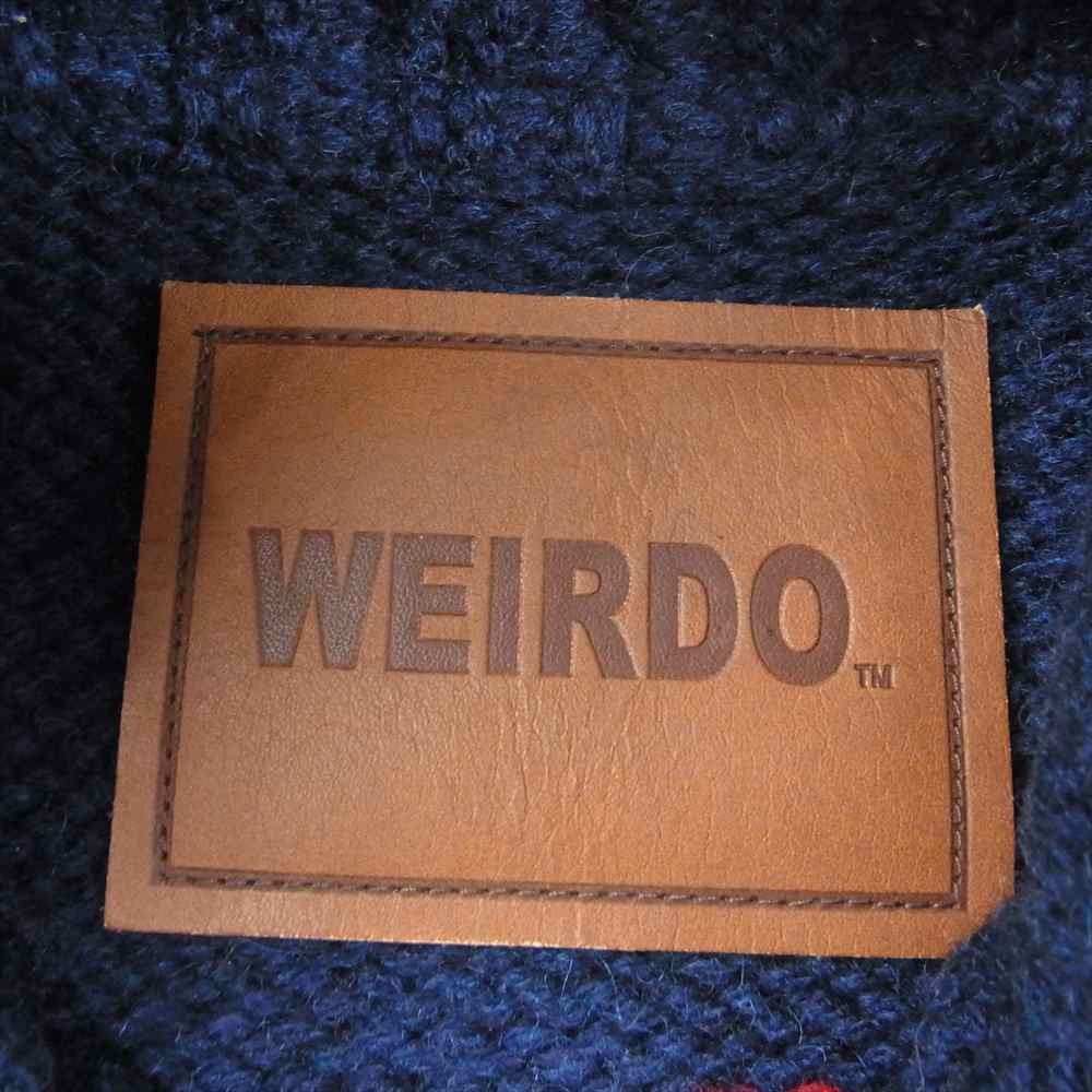 WEIRDO ウィアード 15AW WRD-15-AW-05 THE PIRATE パイレーツ ウール カウチン ニット カーディガン ネイビー系 S【中古】