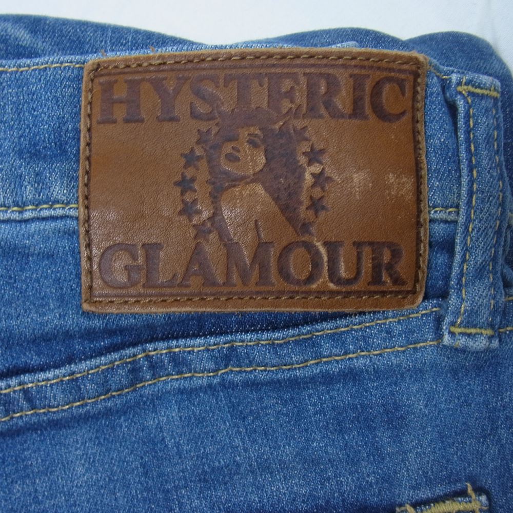HYSTERIC GLAMOUR ヒステリックグラマー 02191AP18 USED加工 ISKO スリム デニムパンツ インディゴブルー系 30【中古】