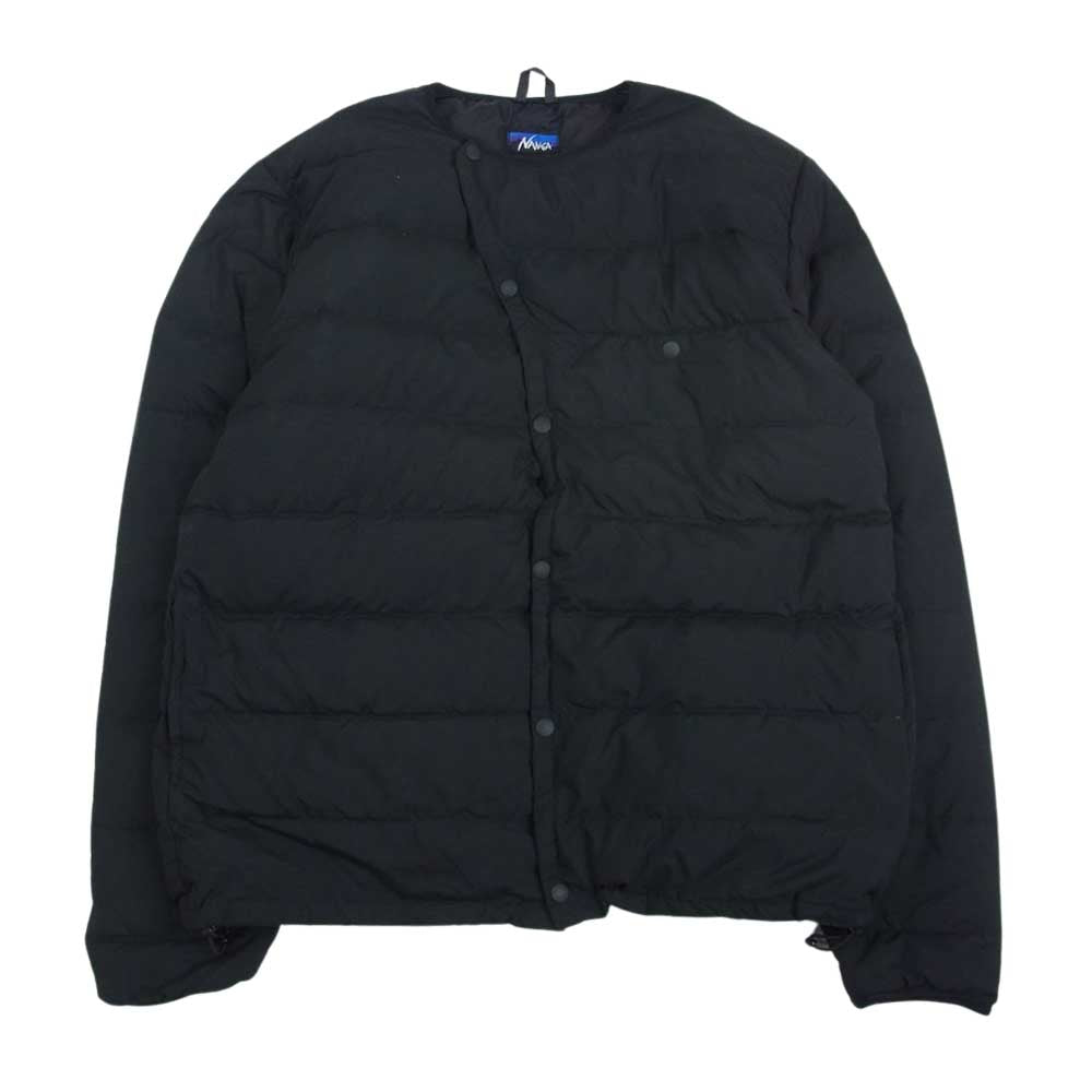 NANGA ナンガ DOWN CARDIGAN ダウン カーディガン ブラック系 S【中古】
