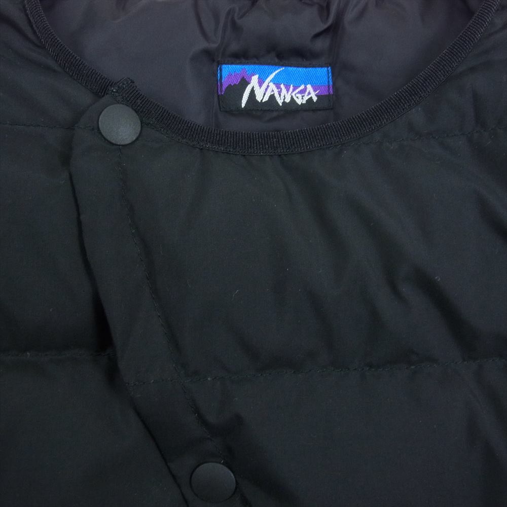 NANGA ナンガ DOWN CARDIGAN ダウン カーディガン ブラック系 S【中古】