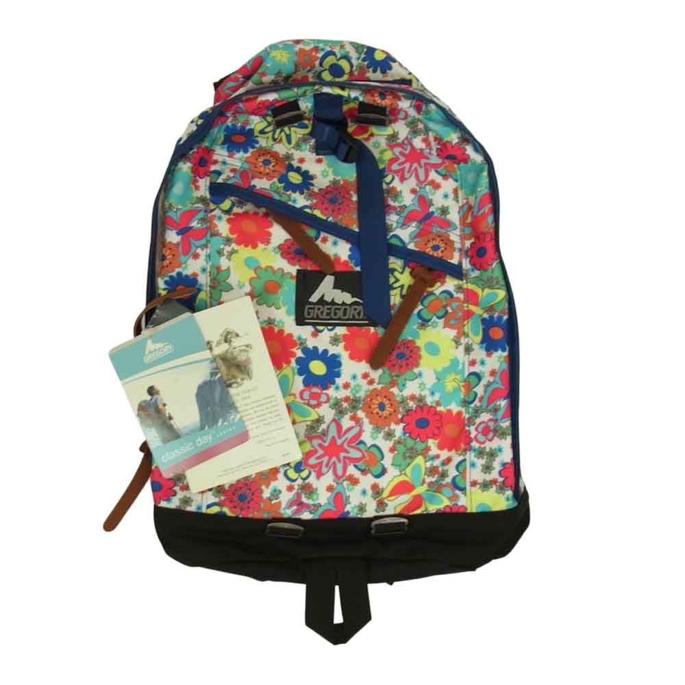 GREGORY グレゴリー USA製 シルバータグ day pack wild flowers デイパック リュック マルチカラー系【中古】