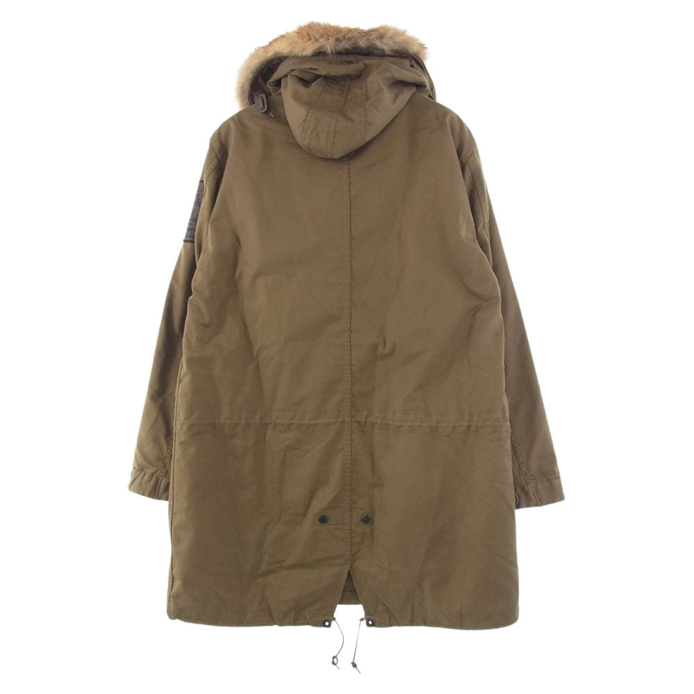 HYSTERIC GLAMOUR ヒステリックグラマー 7AC-0051 Andy Warhol アンディウォーホル ワッペン キルティングライナー付き モッズコート オリーブ系 S【中古】