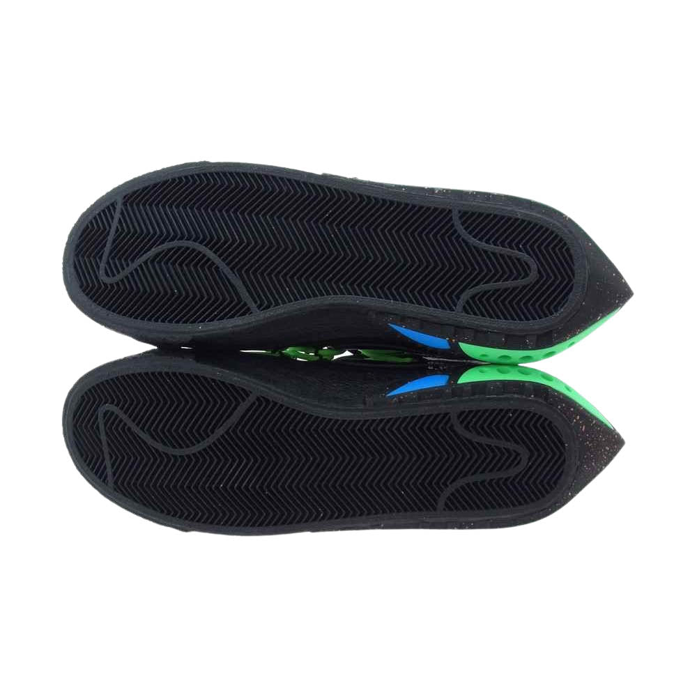 NIKE ナイキ DH7863-001 US7 × OFF-WHITE BLAZER LOW 77 ブレザー ロー オフホワイト ブレーザー ロー ブラック系 ライトグリーン系 25cm【新古品】【未使用】【中古】