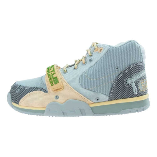 NIKE ナイキ DR7515-001 × TRAVIS SCOTT CACTUS JACK AIR TRAINER 1 CJ エア トレーナー 1 トラヴィススコット カクタス ジャック GREY HAZE グレー ヘイズGREY HAZE ライトブルー系 25.5cm【新古品】【未使用】【中古】