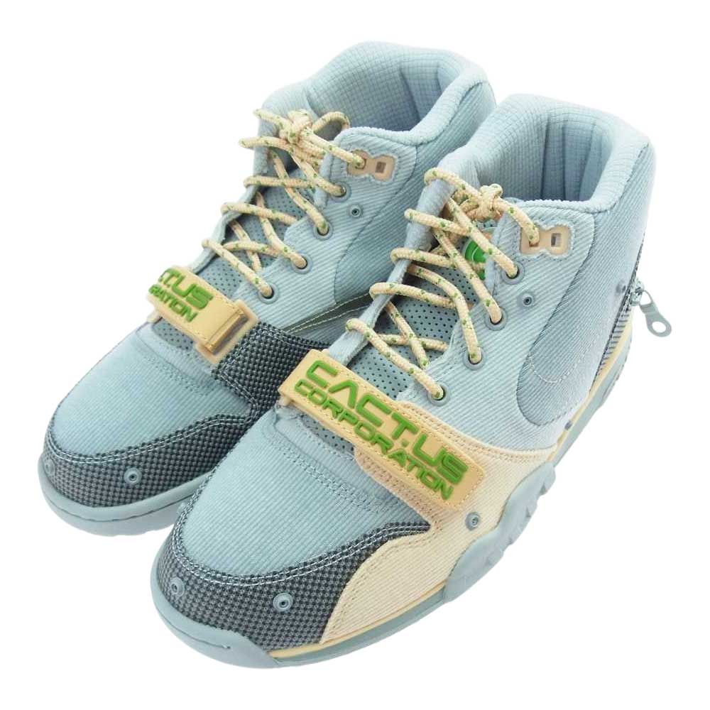 NIKE ナイキ DR7515-001 × TRAVIS SCOTT CACTUS JACK AIR TRAINER 1 CJ エア トレーナー 1 トラヴィススコット カクタス ジャック GREY HAZE グレー ヘイズGREY HAZE ライトブルー系 25.5cm【新古品】【未使用】【中古】