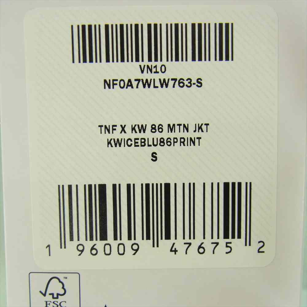 THE NORTH FACE ノースフェイス 22SS NF0A7WLW763-S  x KAWS 1986 Retro Mountain Jacket ICE BLUE カウズ マウンテン ジャケット マウンテンパーカー ライトブルー系 S P【美品】【中古】