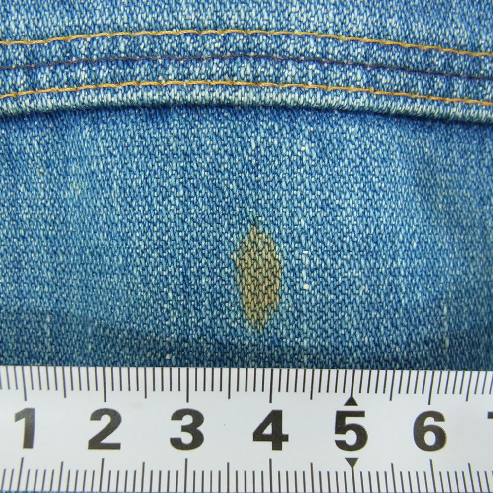 Wrangler ラングラー ヴィンテージ 80s 白三角タグ デニム ジャケット インディゴブルー系 40【中古】