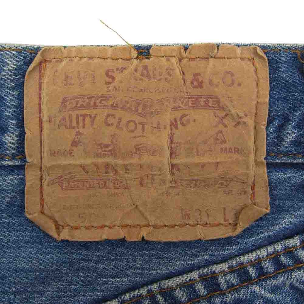 Levi's リーバイス ヴィンテージ 501 66後期 ブランクタブ 刻印6 デニム パンツ インディゴブルー系 31【中古】