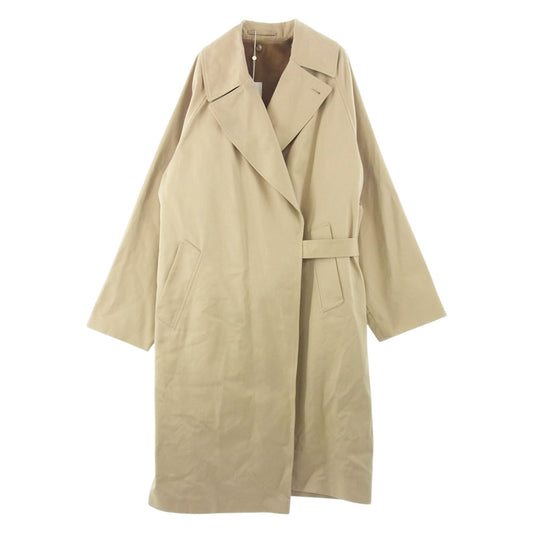 COMOLI コモリ 22AW W03-04001 コットンギャバ カシミヤ混ライナー付き タイロッケンコート ロングコート ベージュ系 3【新古品】【未使用】【中古】